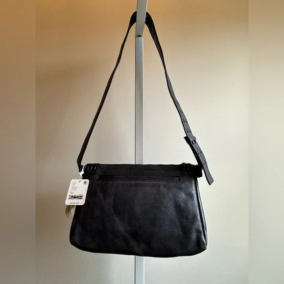 NWT We The Free Calla Sling Black Soft Leather Crossbody Black